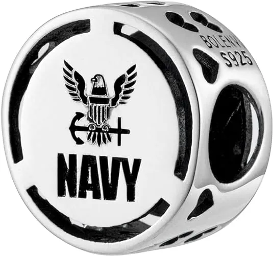 U.S. Navy Eagle Bead Charm