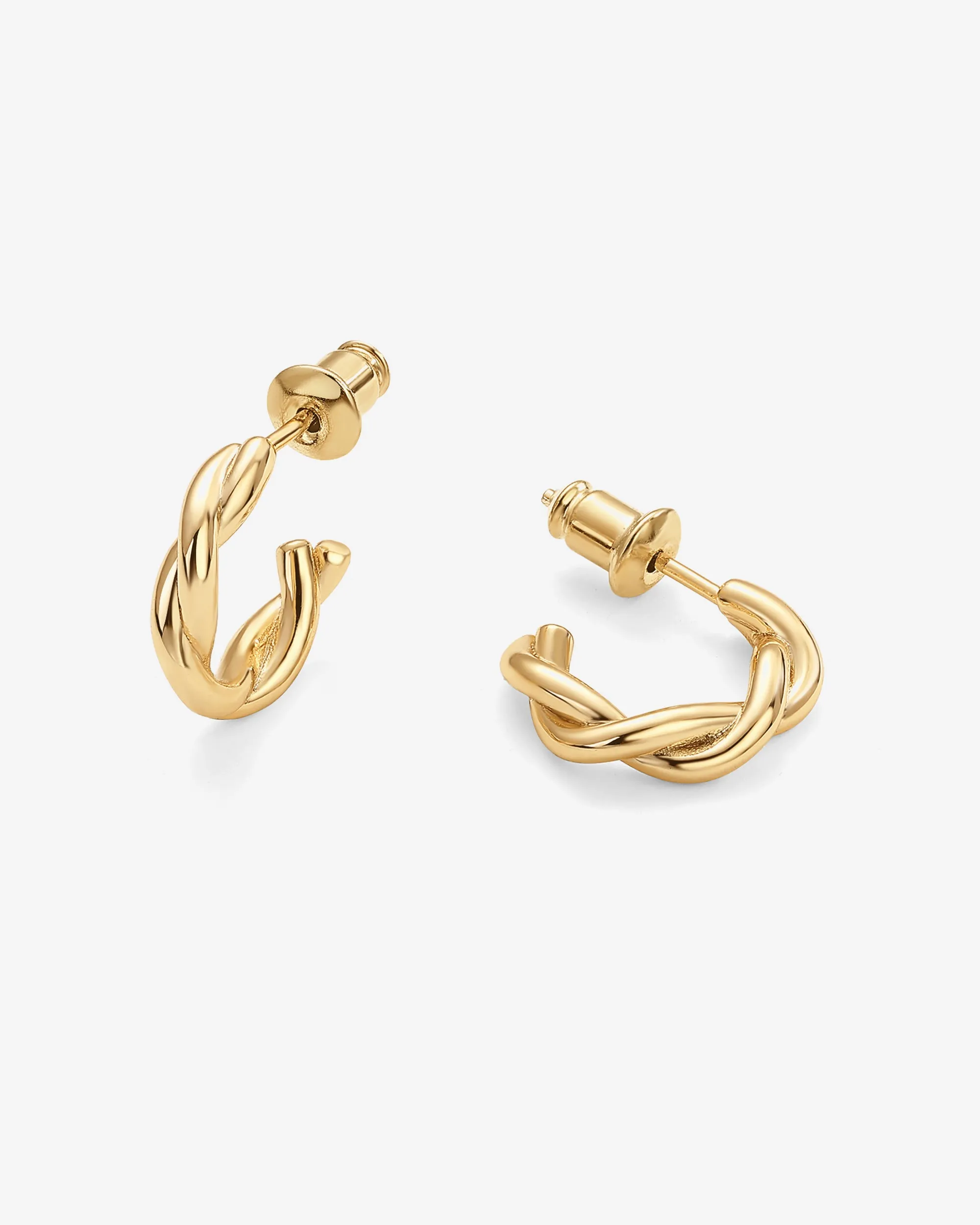 Vermeil Twisted Hoops