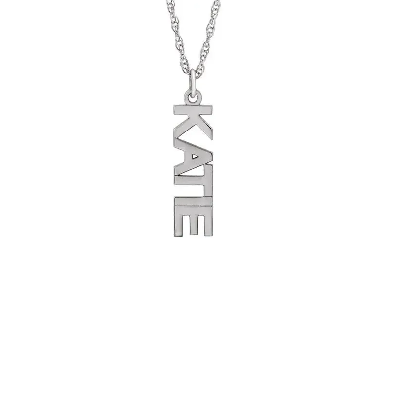 Vertical Name Necklace
