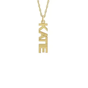 Vertical Name Necklace