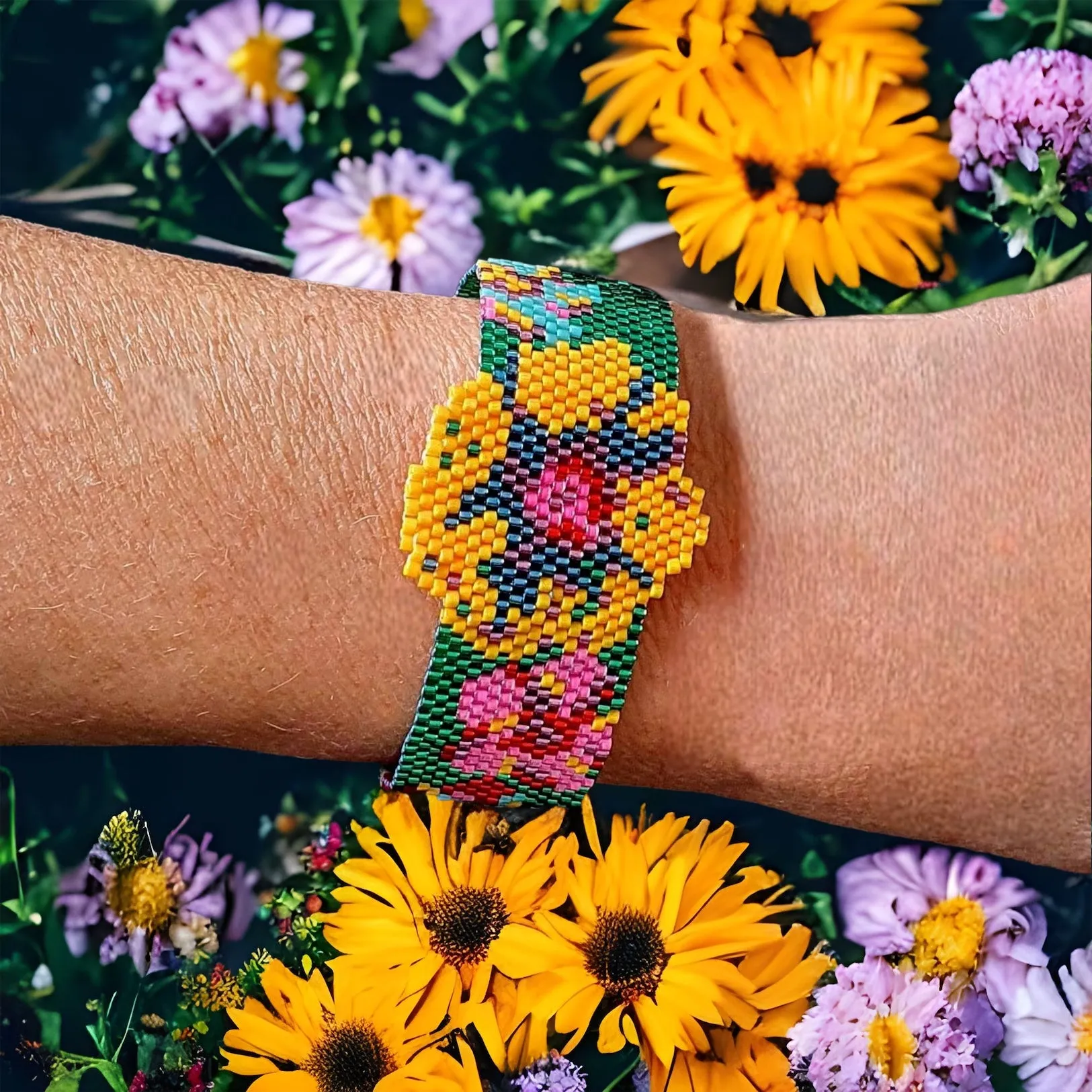 Vertical Peyote Pattern - Bracelet OLGA CLASSIK