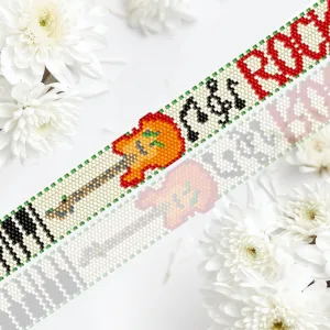 Vertical Peyote Pattern - Bracelet ROCK