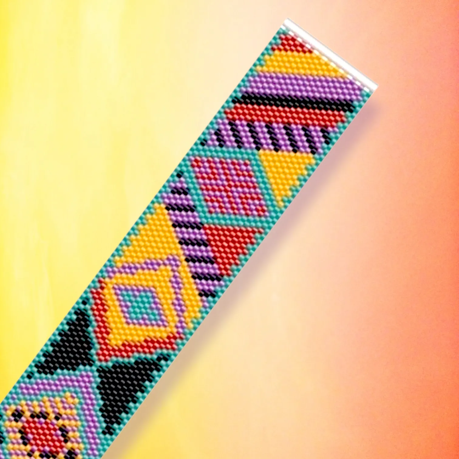 Vertical Peyote Pattern - Bracelet SEVILLE