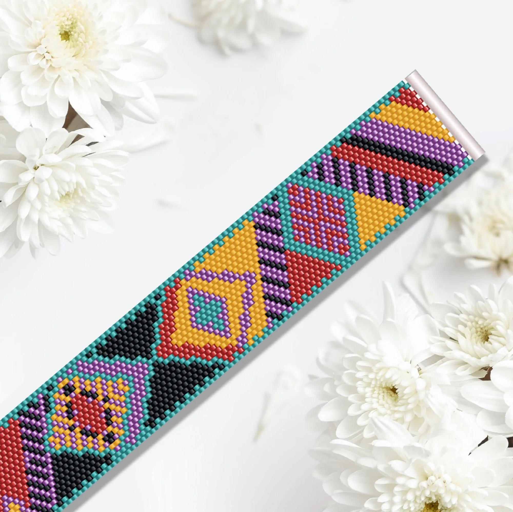 Vertical Peyote Pattern - Bracelet SEVILLE