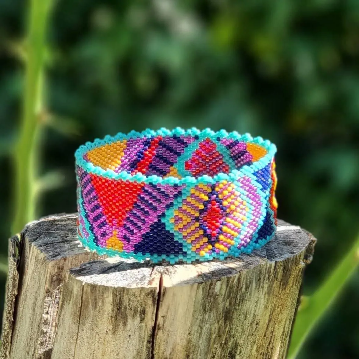 Vertical Peyote Pattern - Bracelet SEVILLE