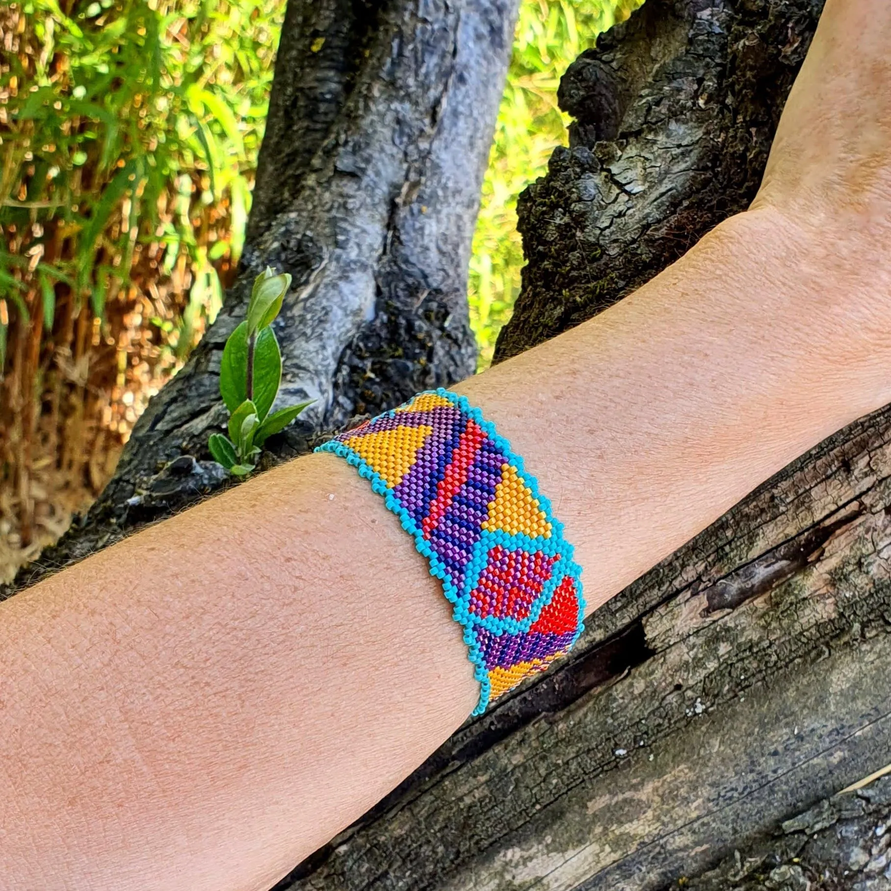 Vertical Peyote Pattern - Bracelet SEVILLE