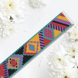 Vertical Peyote Pattern - Bracelet SEVILLE