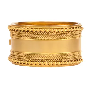 Victorian Gilded Bangle Bracelet