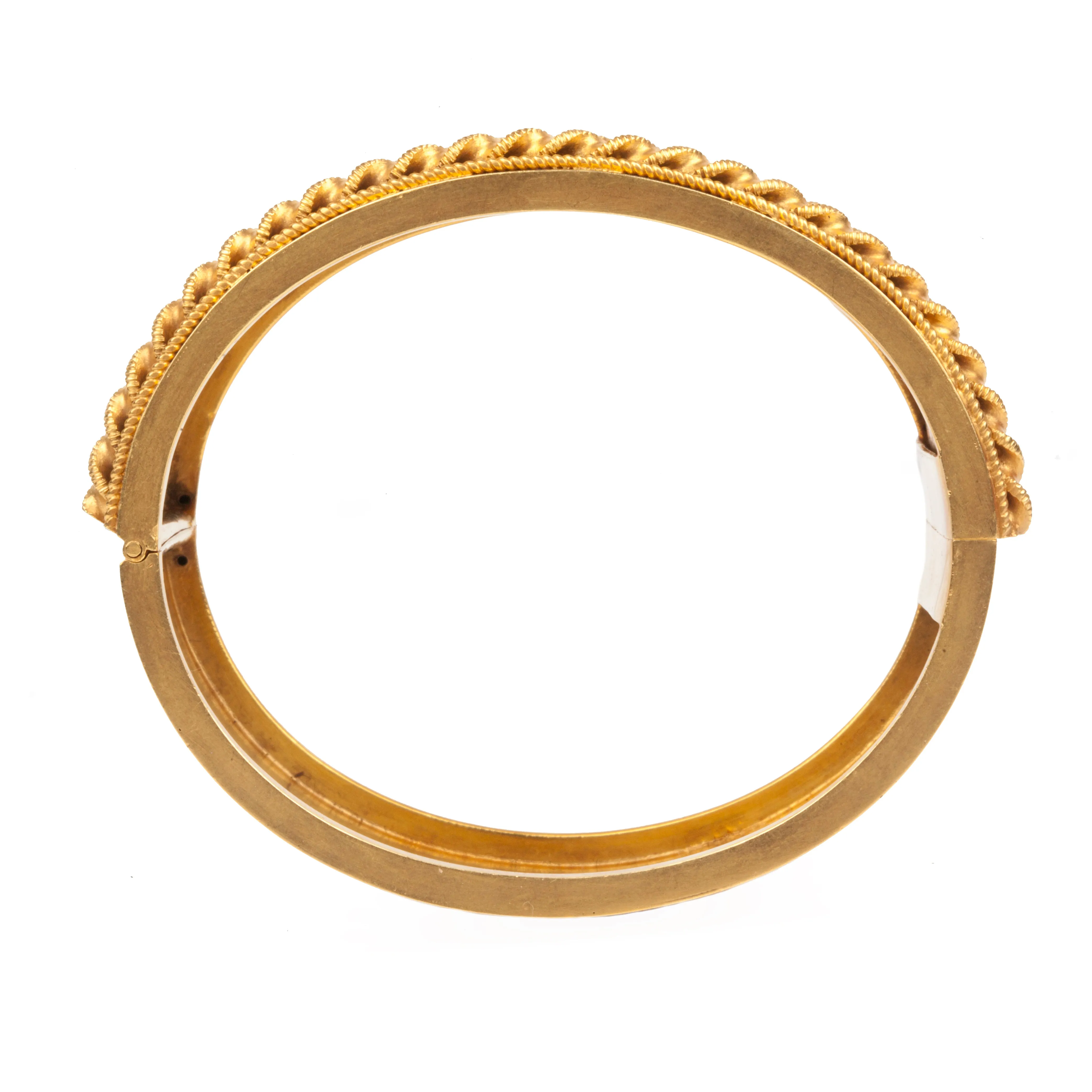 Victorian Gilded Bangle Bracelet