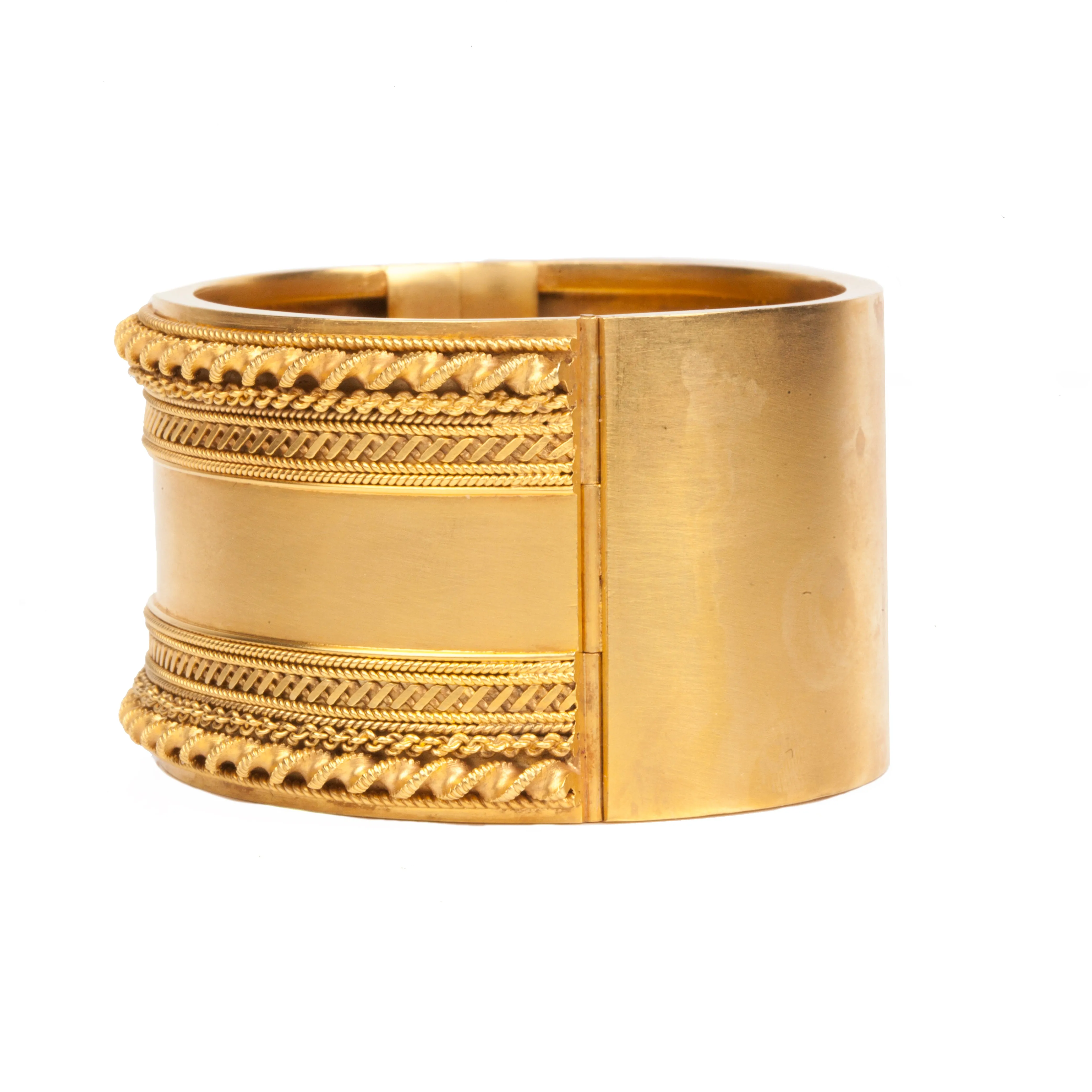 Victorian Gilded Bangle Bracelet