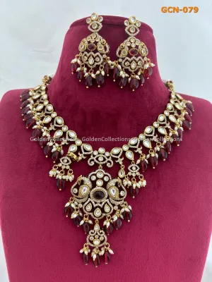 Victorian Jewelry Big Necklaces : New Fashion Necklace Gold GCN-079