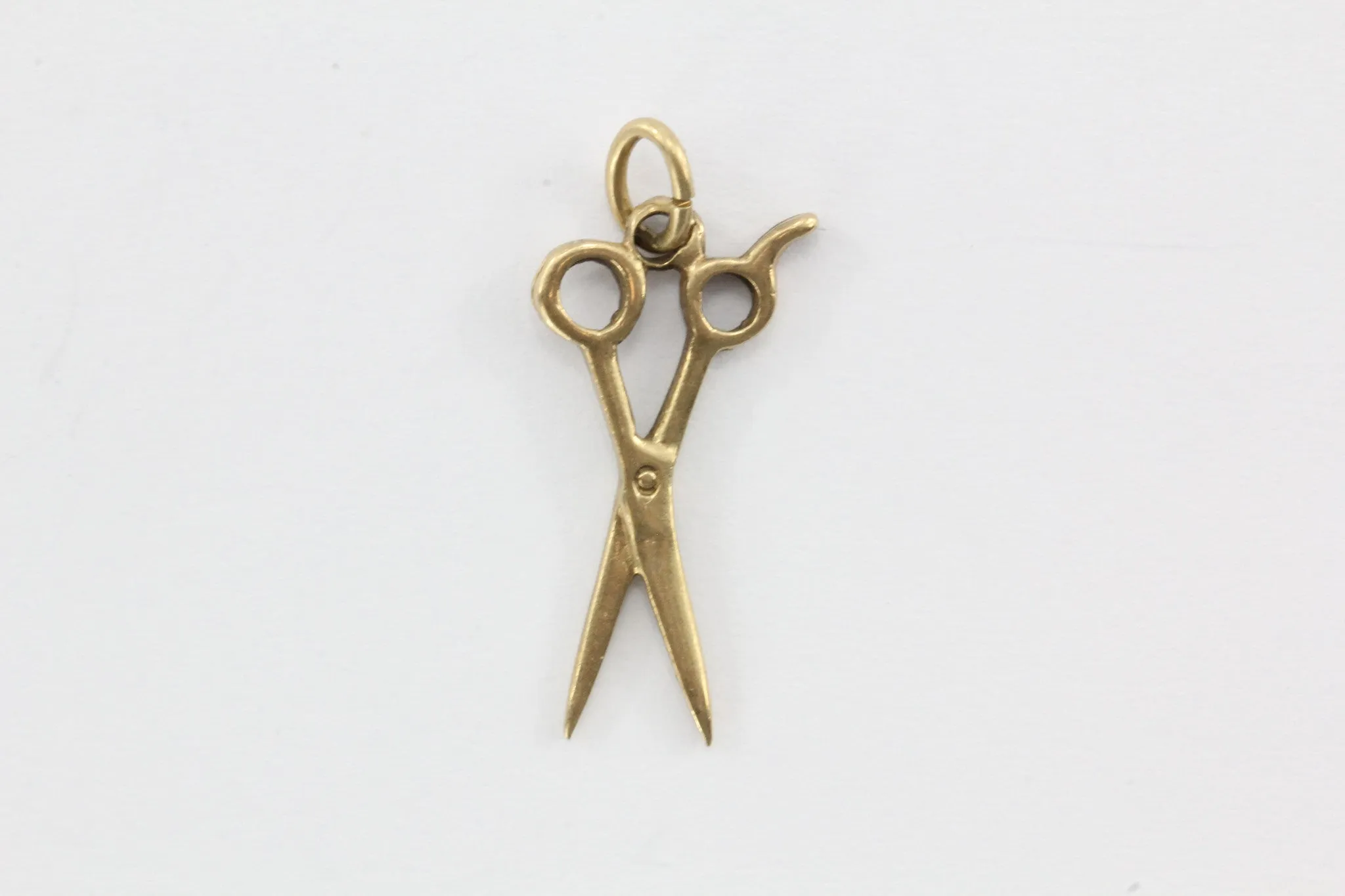 Vintage 14K Gold Scissors Shears Charm