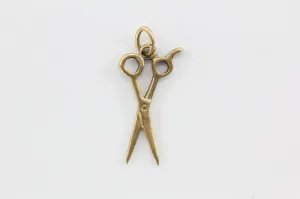 Vintage 14K Gold Scissors Shears Charm