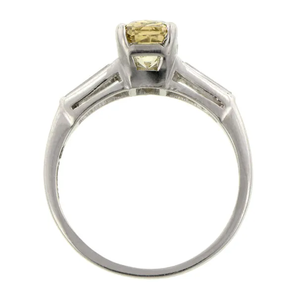 Vintage Diamond Engagement Ring, Cushion 1.56ct