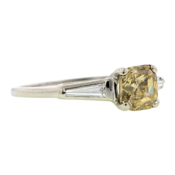Vintage Diamond Engagement Ring, Cushion 1.56ct