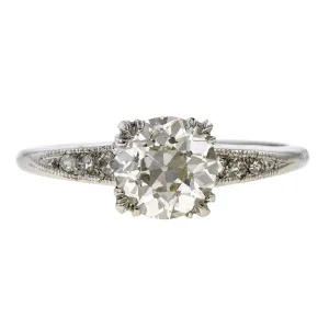 Vintage Engagement Ring, Old European 1.07ct.