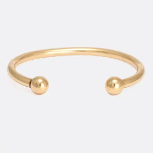 Vintage Gold Torque Bangle
