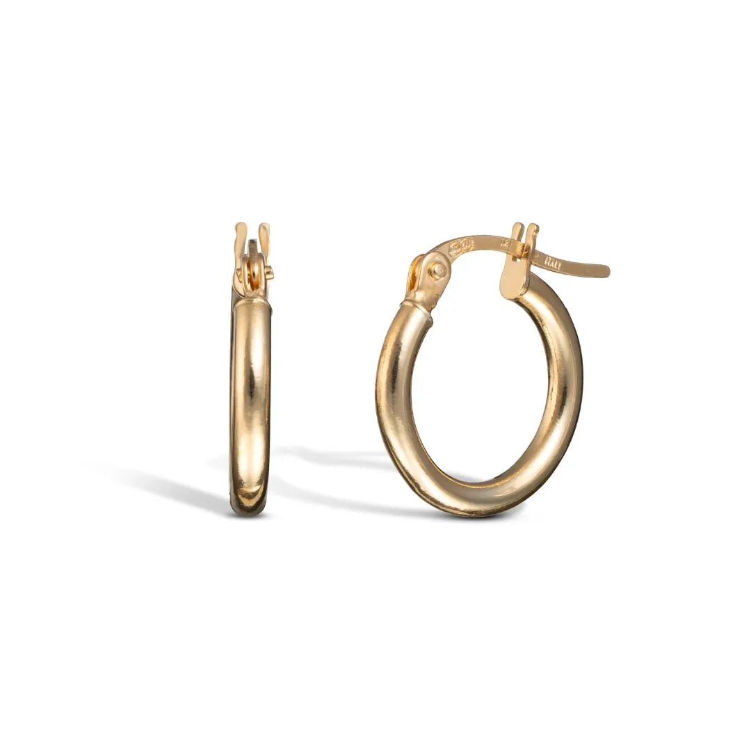 Vittoria Hoop Earrings, Yellow Gold