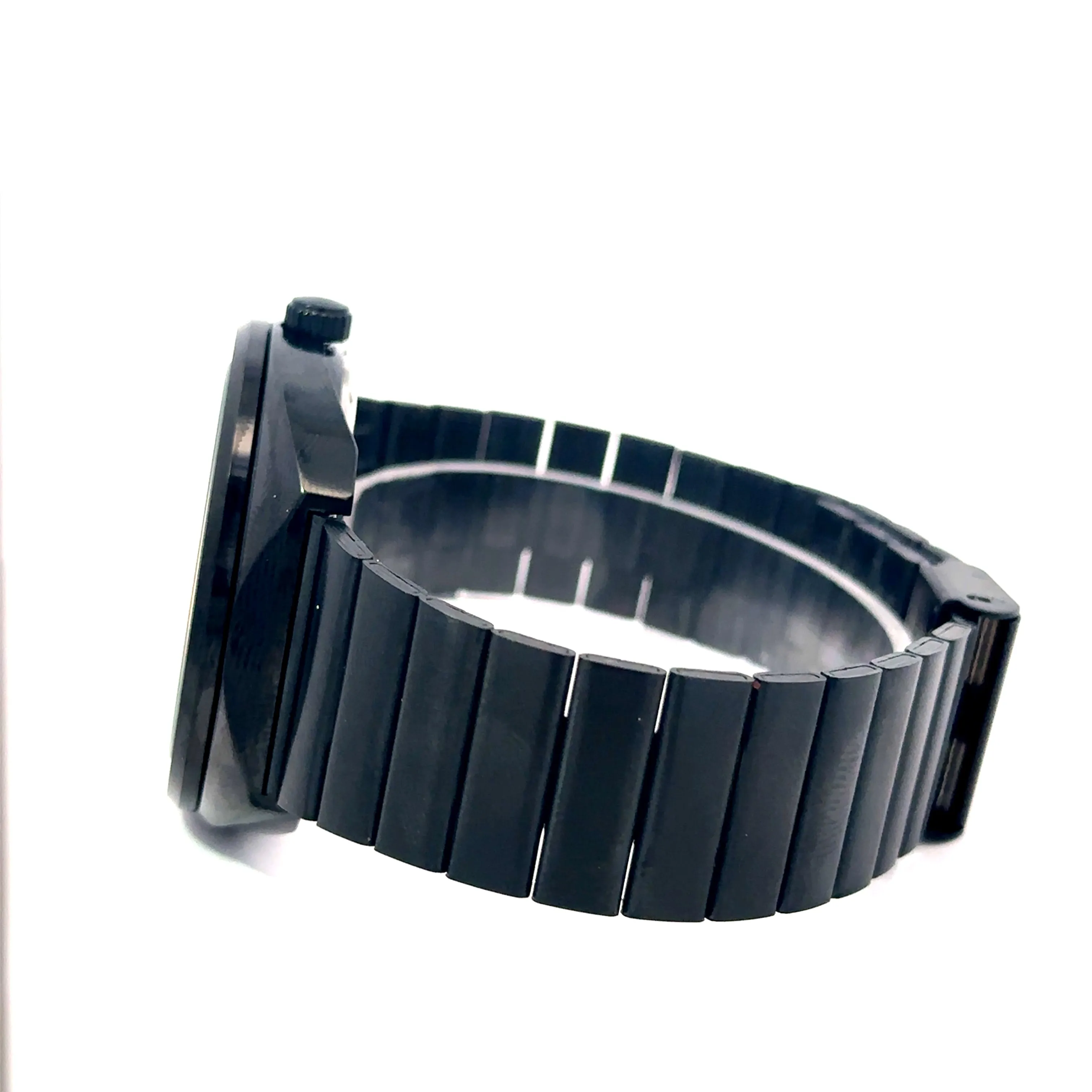 VYTREN METAL BLACK BLUE CURREN ICED OUT MENS WATCH I 5518813