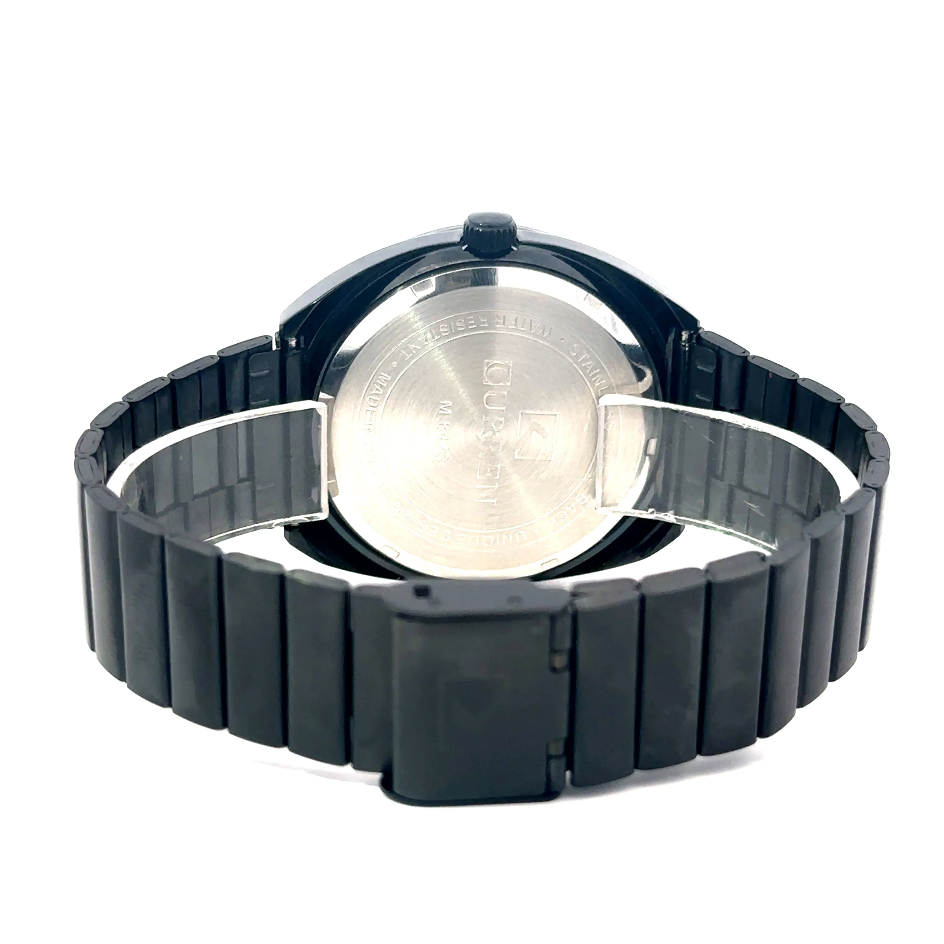 VYTREN METAL BLACK BLUE CURREN ICED OUT MENS WATCH I 5518813