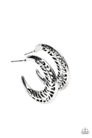 Wanderlust Wilderness Silver Paparazzi Earrings
