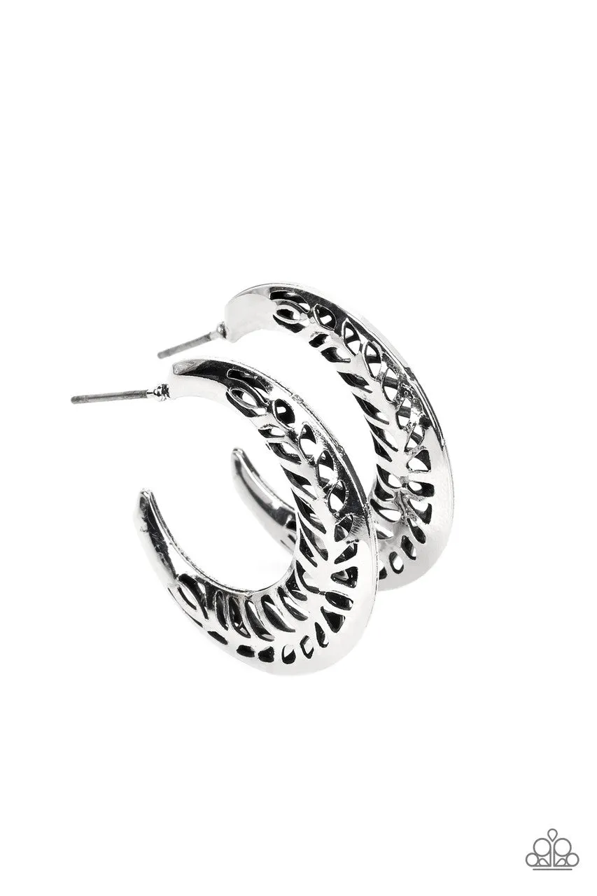 Wanderlust Wilderness Silver Paparazzi Earrings