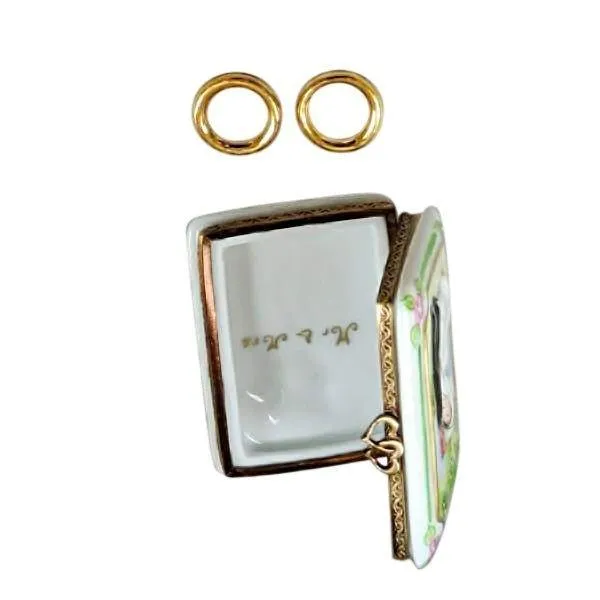Wedding Book w 2 Removable Gold Rings