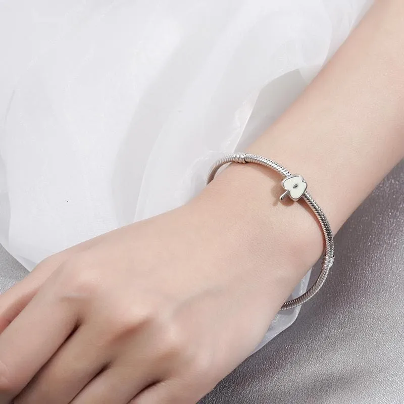 White Apple Charm