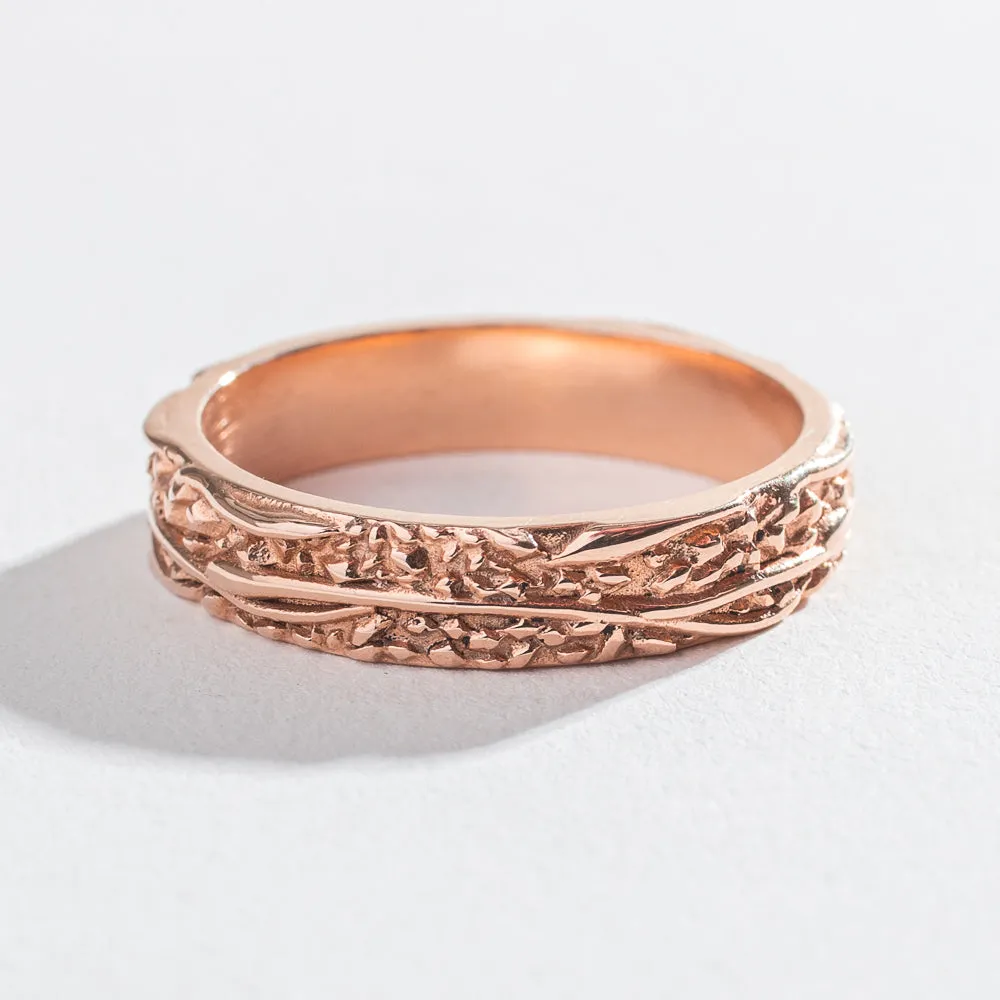 WIDE MATRIX BAND | 14K GOLD