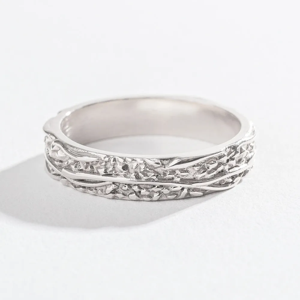 WIDE MATRIX BAND | 14K GOLD