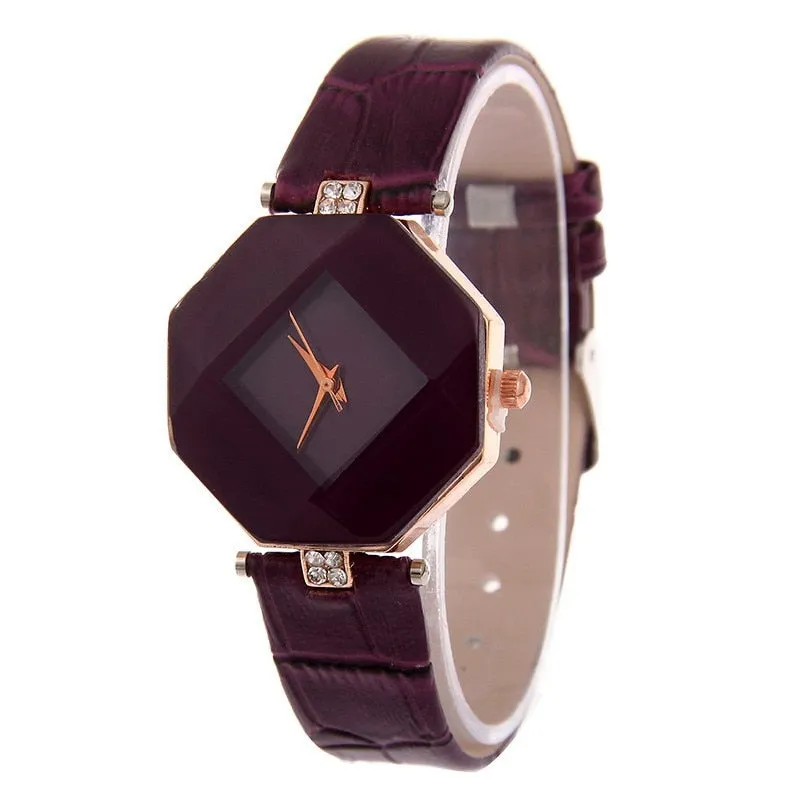 Women's Quartz Watch with Leather Band