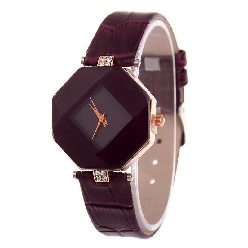 Women's Quartz Watch with Leather Band