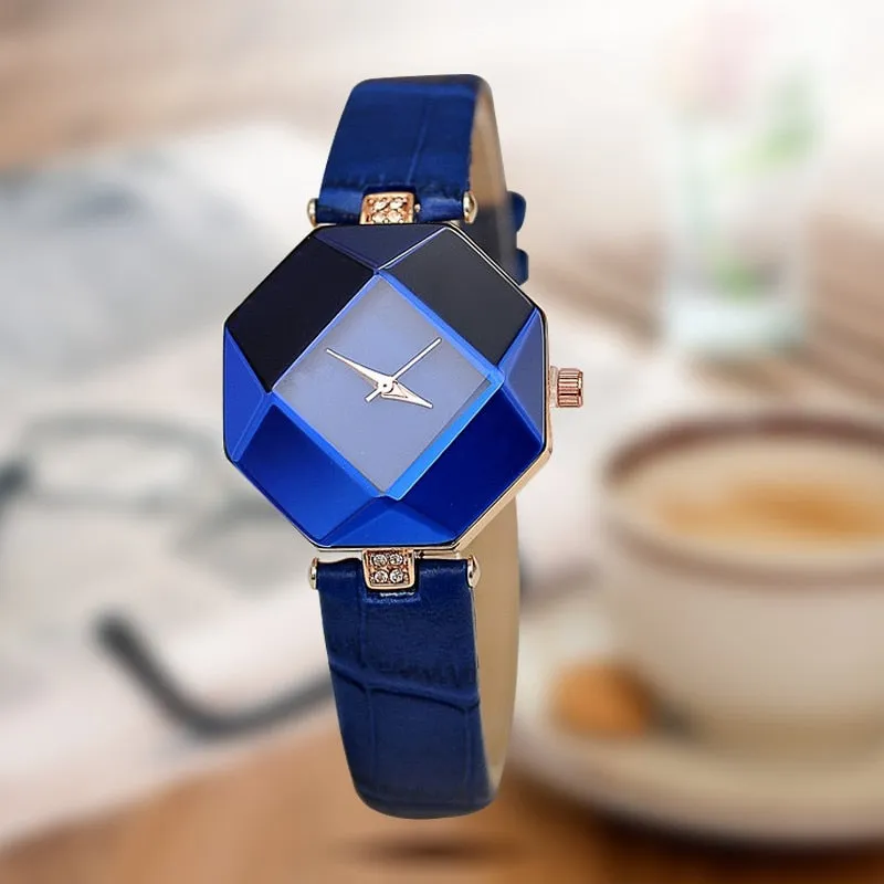 Women's Quartz Watch with Leather Band