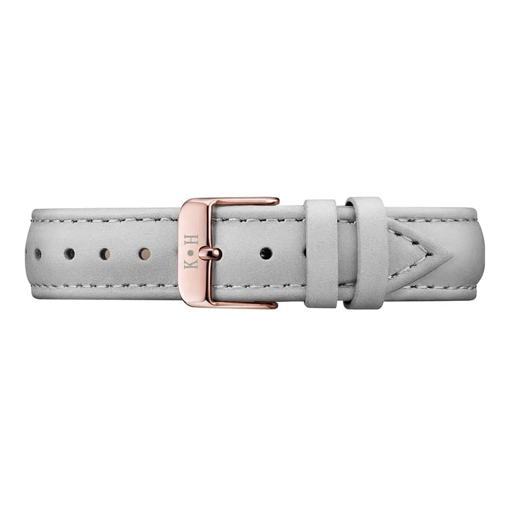 Women's Round Leather Wrist Watches