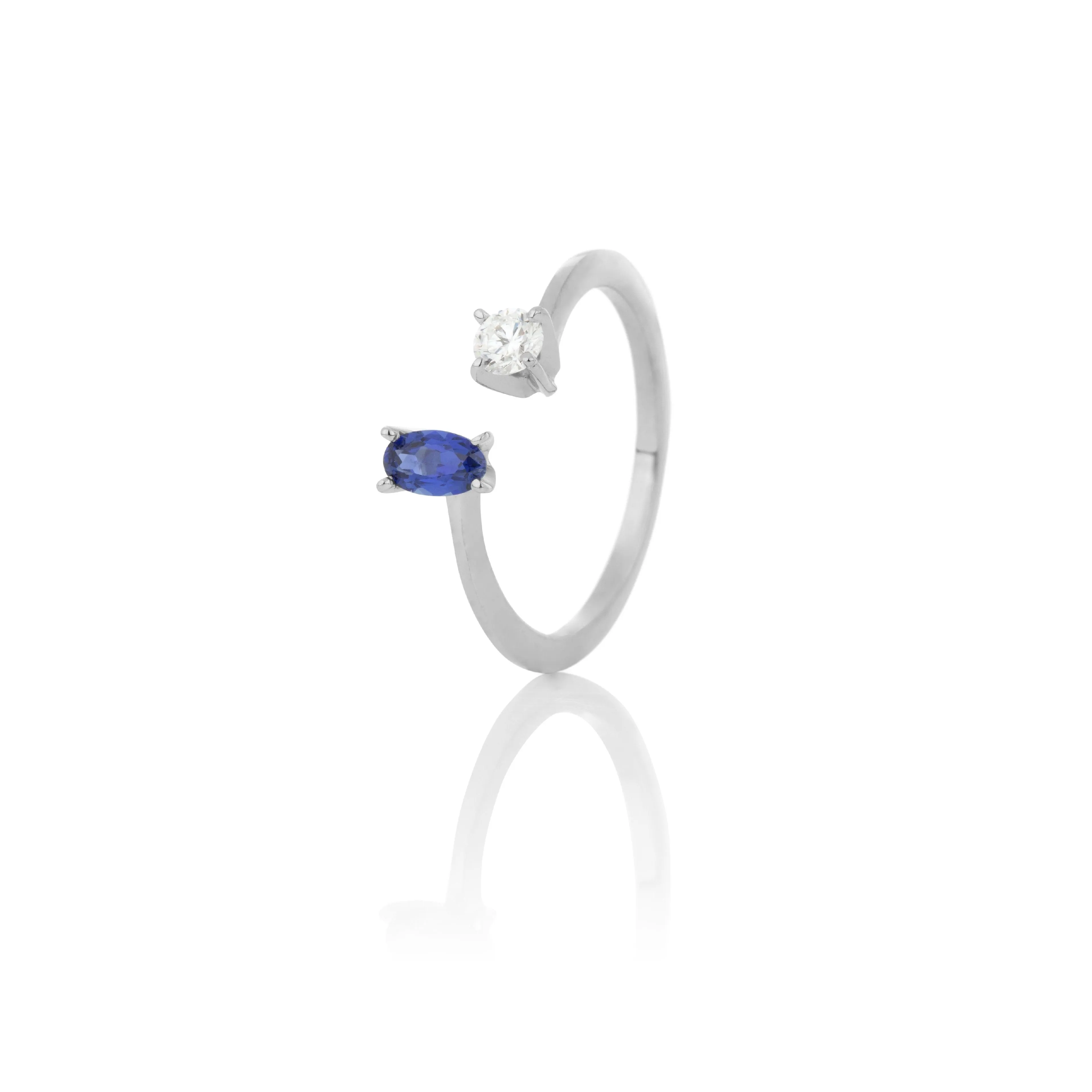 Women's sapphire and diamond ring