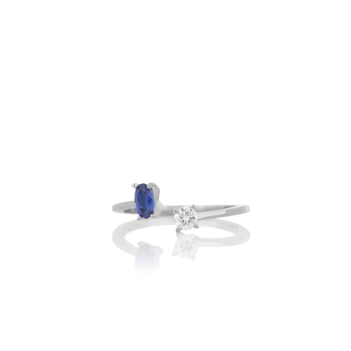 Women's sapphire and diamond ring
