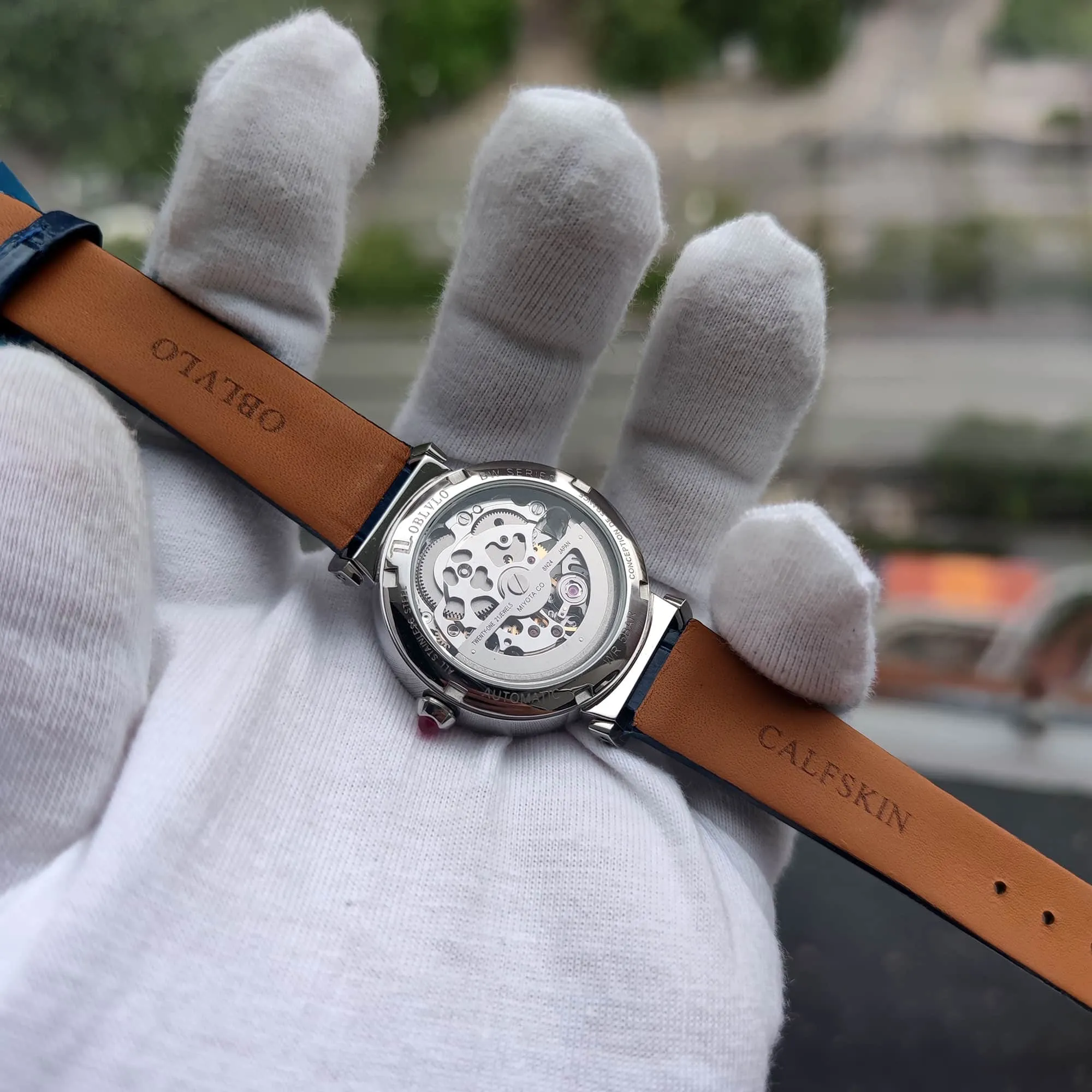 Women's Steel Skeleton Automatic Watches