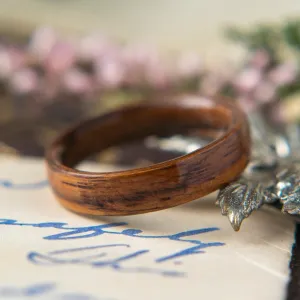 Womens Wedding band in Santos Rosewood.