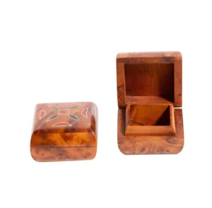 Wooden Mini Jewelry Boxes set of (2)