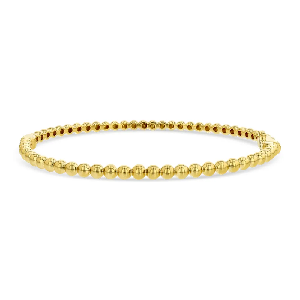 Yellow Gold Bead Bangle