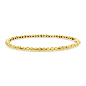 Yellow Gold Bead Bangle