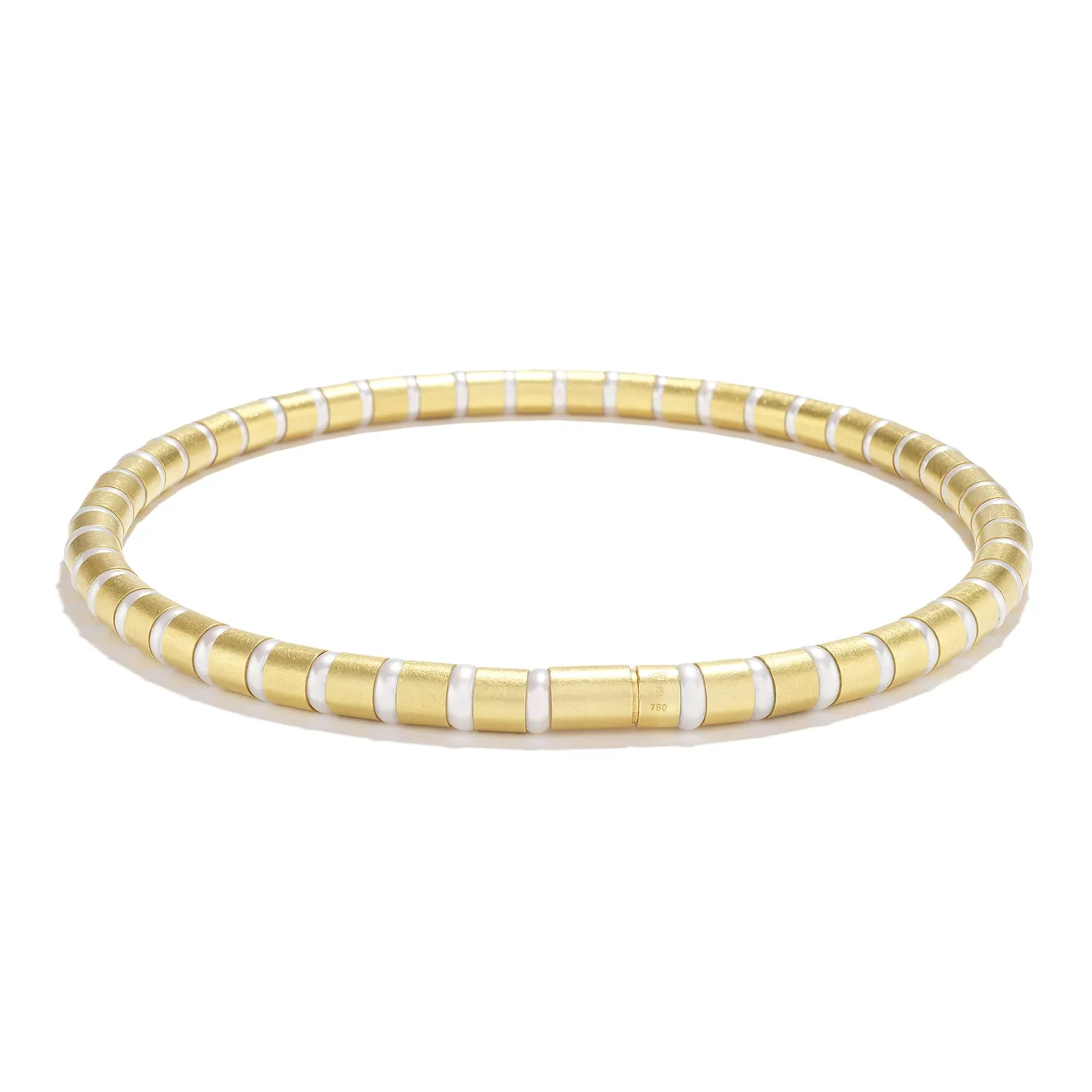 Yellow Gold Collier~8mm Pearl