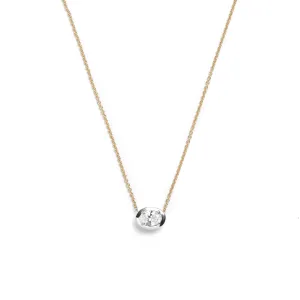 Zadie Oval Diamond Necklace