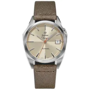 Zodiac Olympos Automatic Leather Dress Watch - ZO9702