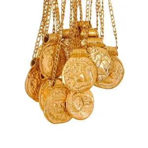 Zodiac Sign Medallion Pendant Necklaces