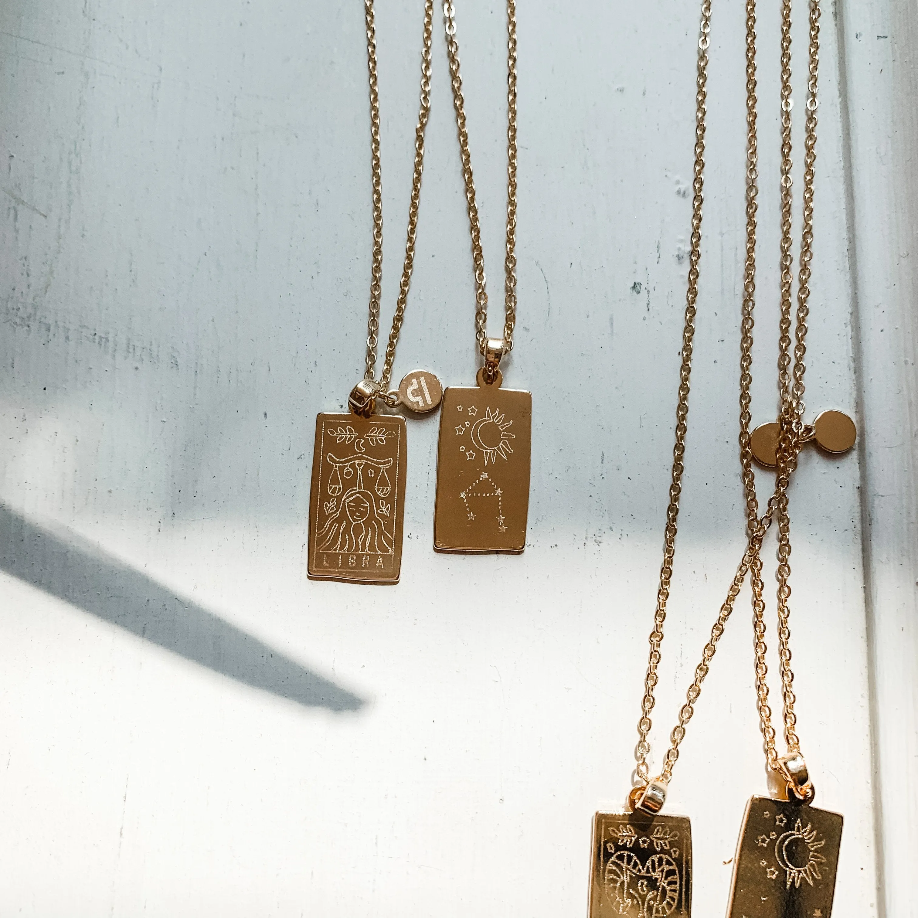 Zodiac Sign Pendant Dainty Necklace