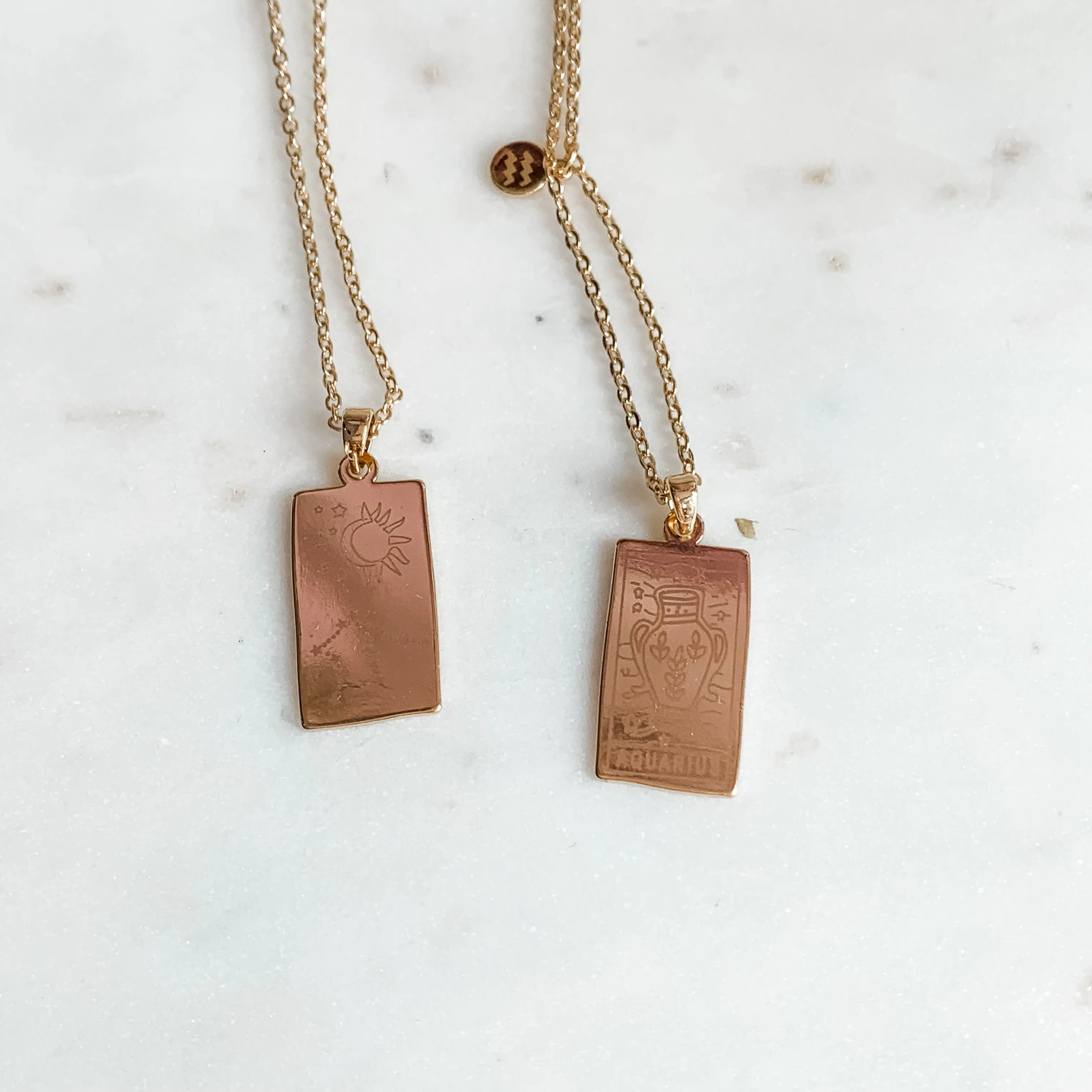 Zodiac Sign Pendant Dainty Necklace