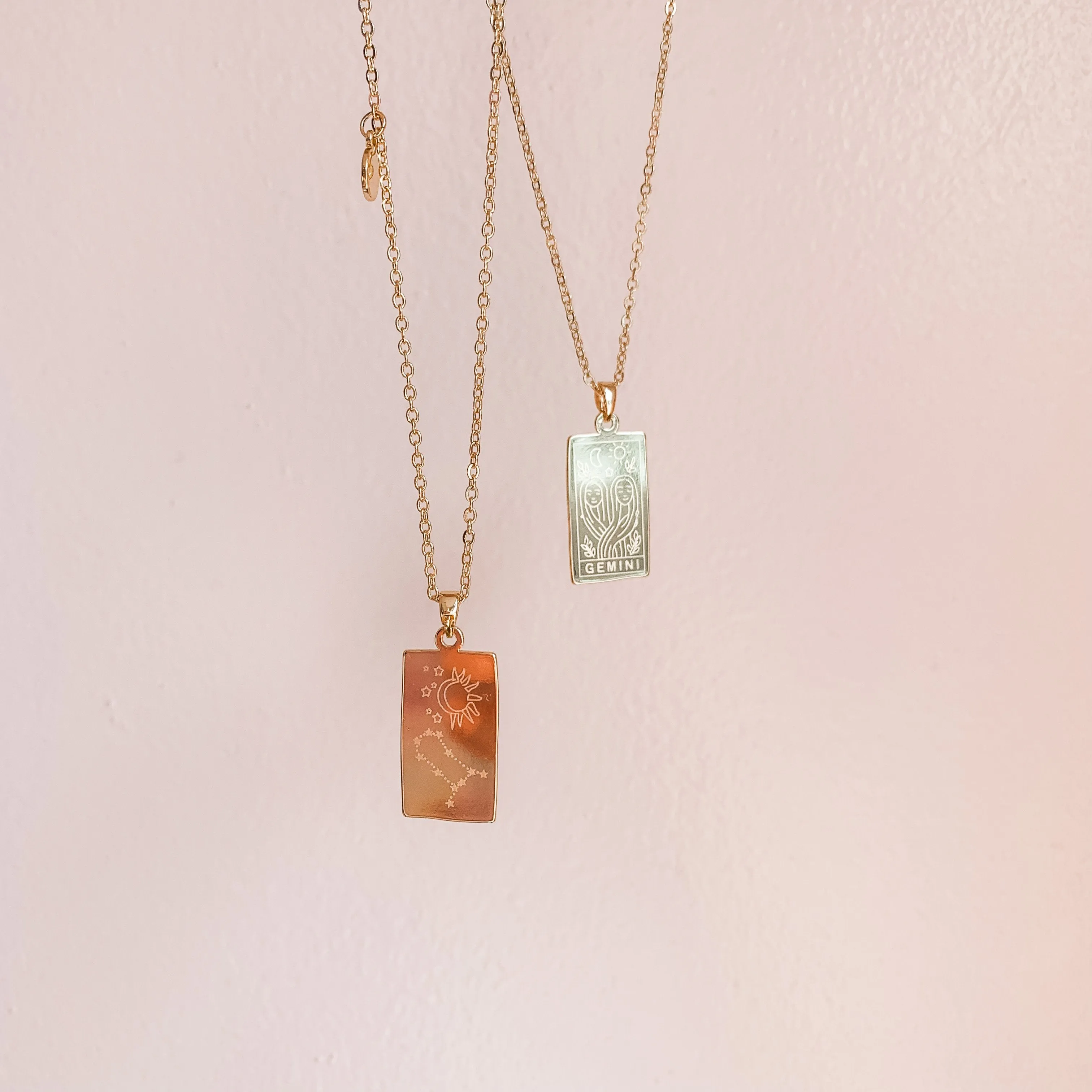 Zodiac Sign Pendant Dainty Necklace