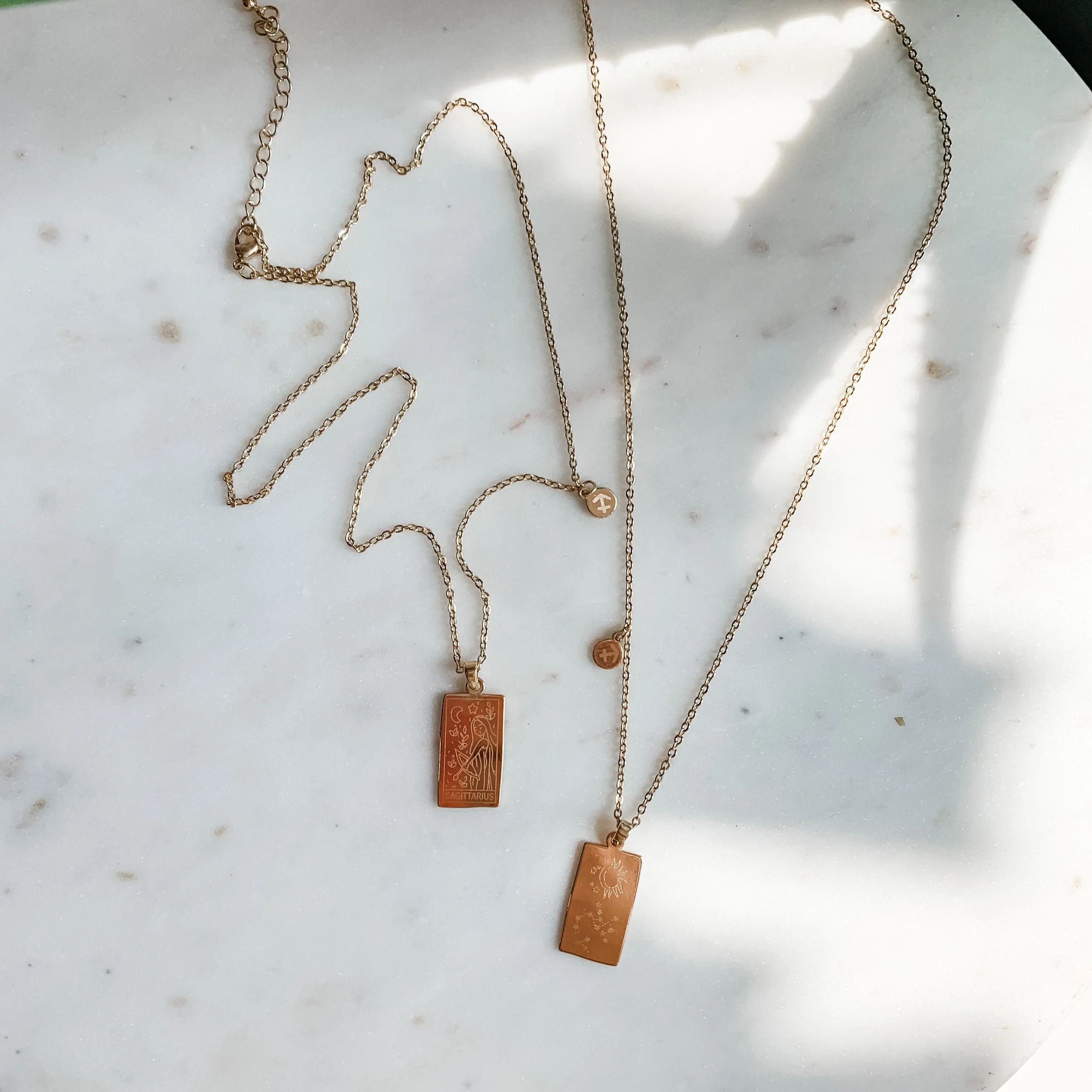 Zodiac Sign Pendant Dainty Necklace